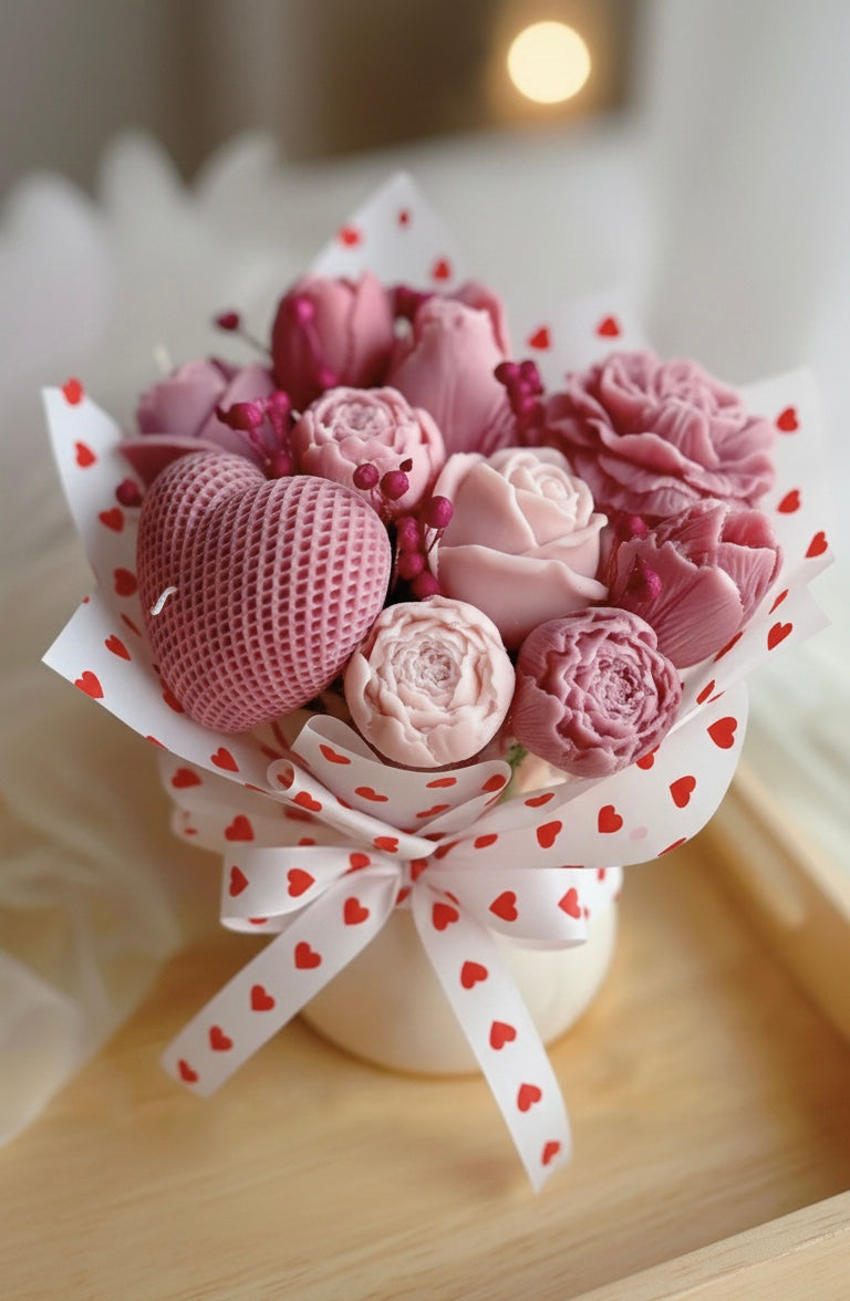 Eternal Bloom Flower Candle
The bouquet that never fades. 🌹